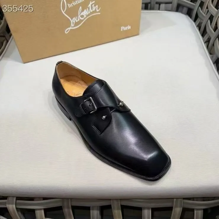 p920💰Men's shoes Christia*.Lobouti*🆑High-end men's business formal leather shoes | Classic red sole shoes | Original imported first-layer cowhide | Iconic rivet decoration | Water-dyed cowhide lining | Italian imported red cowhide outsole | High-end luxury | Perfect interpretation of fashion, sunshine, style, suitable for various occasions Size: 39-44 (customized at 38.45.46)